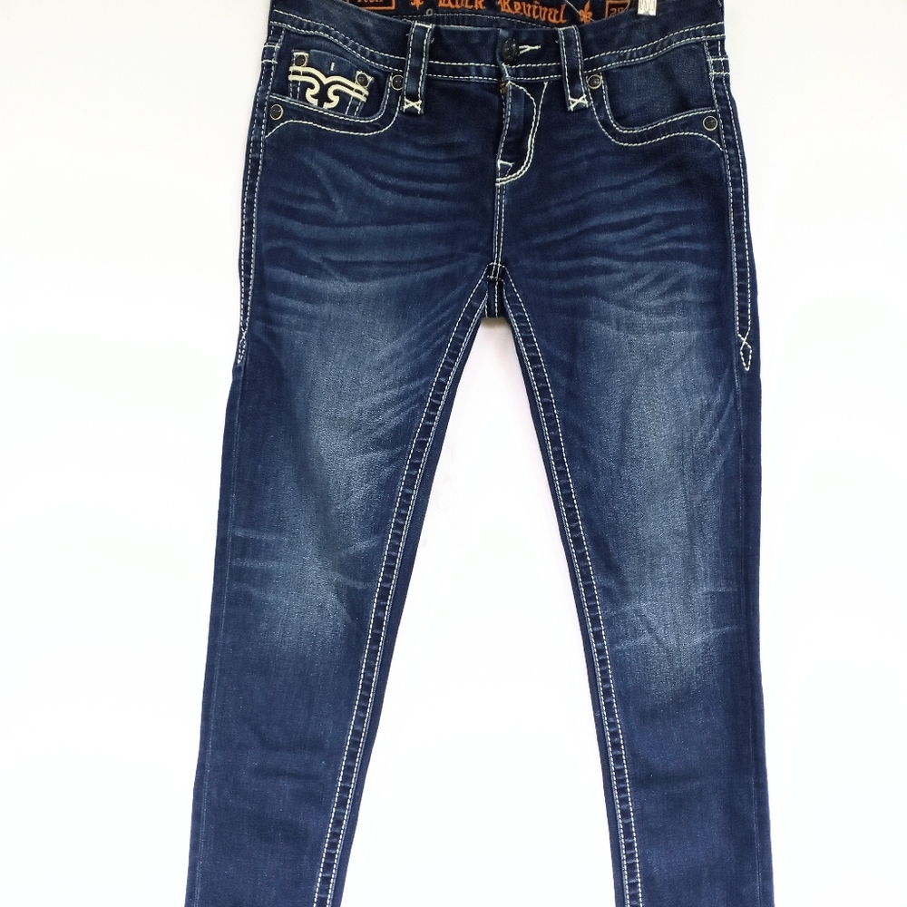 Rock revival skinny pearl jeans size 28